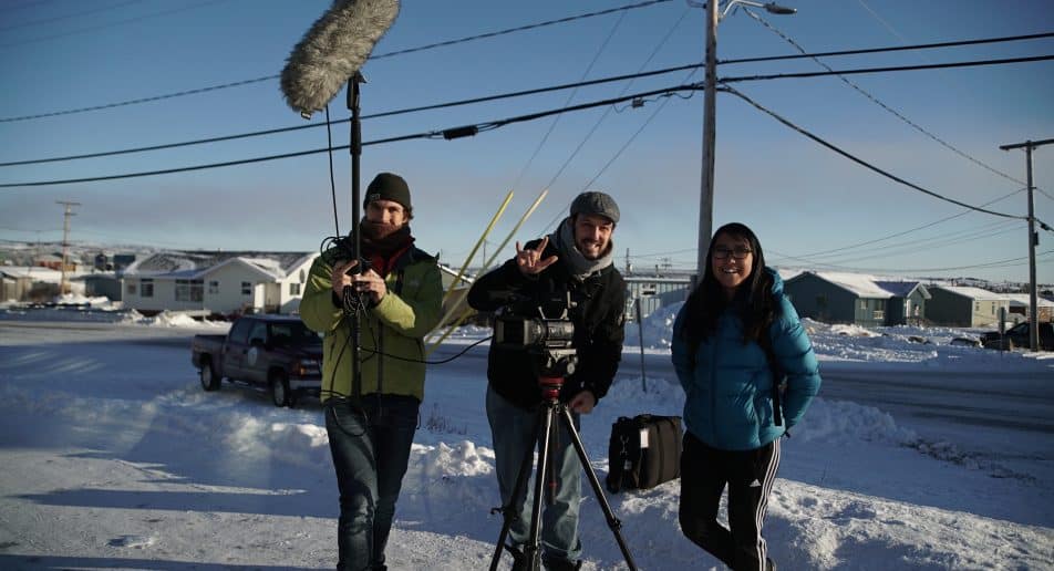 Studio de création dans la communauté Inuit de Kuujjuarapik.